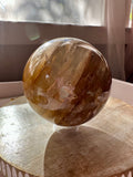 Golden Healer Sphere - Yellow Hematoid Crystal Ball - 8869