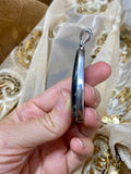 Labradorite Crystal Pendant, Sterling Silver