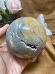 Ibis Jasper Sphere, 3.1'' Polished Jasper Crystal Ball, Brecciated Jasper Madagascar