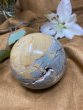 Ibis Jasper Sphere, 3.1'' Polished Jasper Crystal Ball, Brecciated Jasper Madagascar