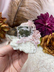 Pink and Green Tourmaline Crystal, Natural Tourmaline Specimen on Matrix