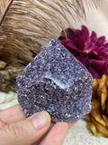 Polished Lepidolite Tower, Purple Lepidolite Crystal Obeslisk, Natural Lepidolite Crystal Tower