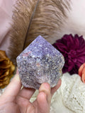 Polished Lepidolite Tower, Purple Lepidolite Crystal Obeslisk, Natural Lepidolite Crystal Tower, #AR29