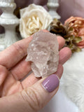 Nirvana Quartz Crystal, Pink Ice Quartz Specimen, Himalayan Quartz Minerals, #AR64