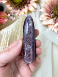 Gem Lepidolite Massage Wand, High Quality Polished Lepidolite, Natural Crystal Palm Stone