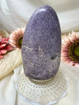 Lepidolite Free Form, Natural Self-Standing Crystal Tower, Polished Purple Lepidolite Crystal Gift For Her - LJ66