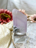 Kunzite Crystal Specimen, Raw Natural Kunzite Crystal Display Piece