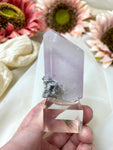 Kunzite Crystal Specimen, Raw Natural Kunzite Crystal Display Piece