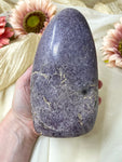 Lepidolite Free Form, Natural Self-Standing Crystal Tower, Polished Purple Lepidolite Crystal Gift For Her - LJ66
