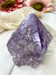 Etched Amethyst Point, High Vibration Raw Purple Crystal Specimen, Rare Natural Brazilian Amethyst