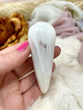 Scolecite Massage Wand, Polished Natural Crystal Wand, Spiritual Gift For Her - MM91