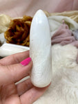 Scolecite Massage Wand, Polished Natural Crystal Wand, Spiritual Gift For Her