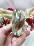 Quality Citrine Crystal Flame, Natural Brazilian Citrine Generator, Polished Crystal Tower