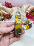 Bumblebee Jasper Massage Wand, Polished Natural Crystal , Natural Bumblee Jasper Obeslisk, #BTG2