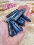 Polished Blue Kyanite Crystal, Natural Tumbled Kyanite Sticks, Healing Crystal Gift for Her