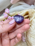 Gem Lepidolite Tumbled Stone, High Quality Polished Natural Crystal Pocket Stone, Healing Crystal Gift For Her