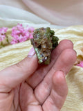 Raw Tourmaline Specimen, Green + Pink Natural Tourmaline Crystal, Rough Brazilian Tourmaline Mineral