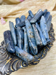 Polished Blue Kyanite Crystal, Natural Tumbled Kyanite Sticks, Healing Crystal Gift for Her