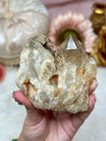 Kundalini Citrine Candle Cluster, Natural Golden Citrine Crystal Specimen