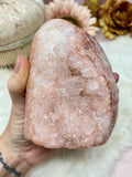 Pink Amethsyt Free Form, Polished Druzy Amethyst Pillar, Natural Amethyst Self-Standing Crystal Display Piece