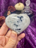 Rainbow Moonstone Heart, Natural Polished Moonstone Crystal Heart Stone