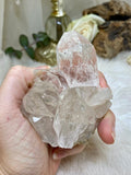 Beautiful Himalayan Quartz Cluster w Chlorite, Quality Samadhi Crystal Specimen, Rare Lemurian Crystal Statement Piece
