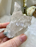 Beautiful Himalayan Quartz Cluster w Chlorite, Quality Samadhi Crystal Specimen, Rare Lemurian Crystal Statement Piece
