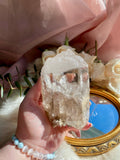 Large Himalayan Quartz Crystal, Rare Natural Himalayan Quartz Point, Quality Samadhi Collector's Piece