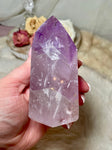 Beautiful Purple Amethyst Tower, Polished Natural Crystal Obelisk, Gem Quality Light Purple Amethyst