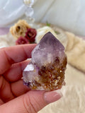 Spirit Quartz Cluster, Natural Cactus Quartz Crystal Specimen, Purple Fairy Quartz